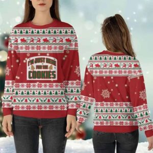 Alternative view of I'm Just Here For The Cookies Ugly Christmas Sweater