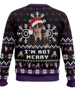 Alternative view of I'm Not Merry Wednesday Ugly Christmas Sweater