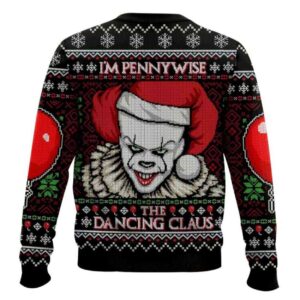 Alternative view of I'm Pennywise The Dancing Claus It Ugly Christmas Sweater