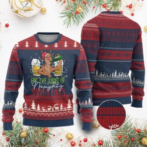 I'm The Kind Of Naughty Santa Likes Ugly Christmas Sweater - Grishko.com