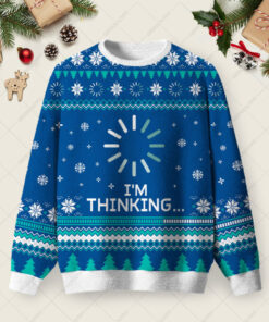 I'm thinking Ugly Christmas Fuzzy Fleece Sweatshirt