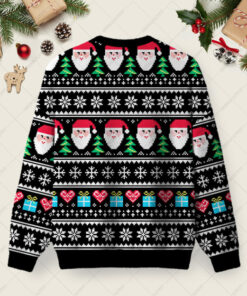 Alternative view of Iâ€™m Tired Tomorrow Ugly Christmas Fuzzy Fleece Sweatshirt