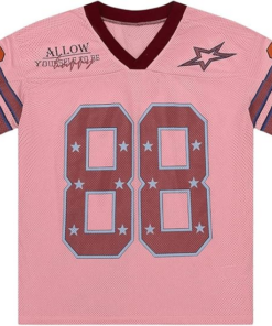 Alternative view of Pink football jersey, Women's & Men's Clothing