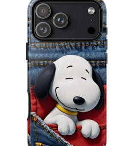 Cute Snoopy Case Phone, Snoopy Retro Cartoon Phone Case