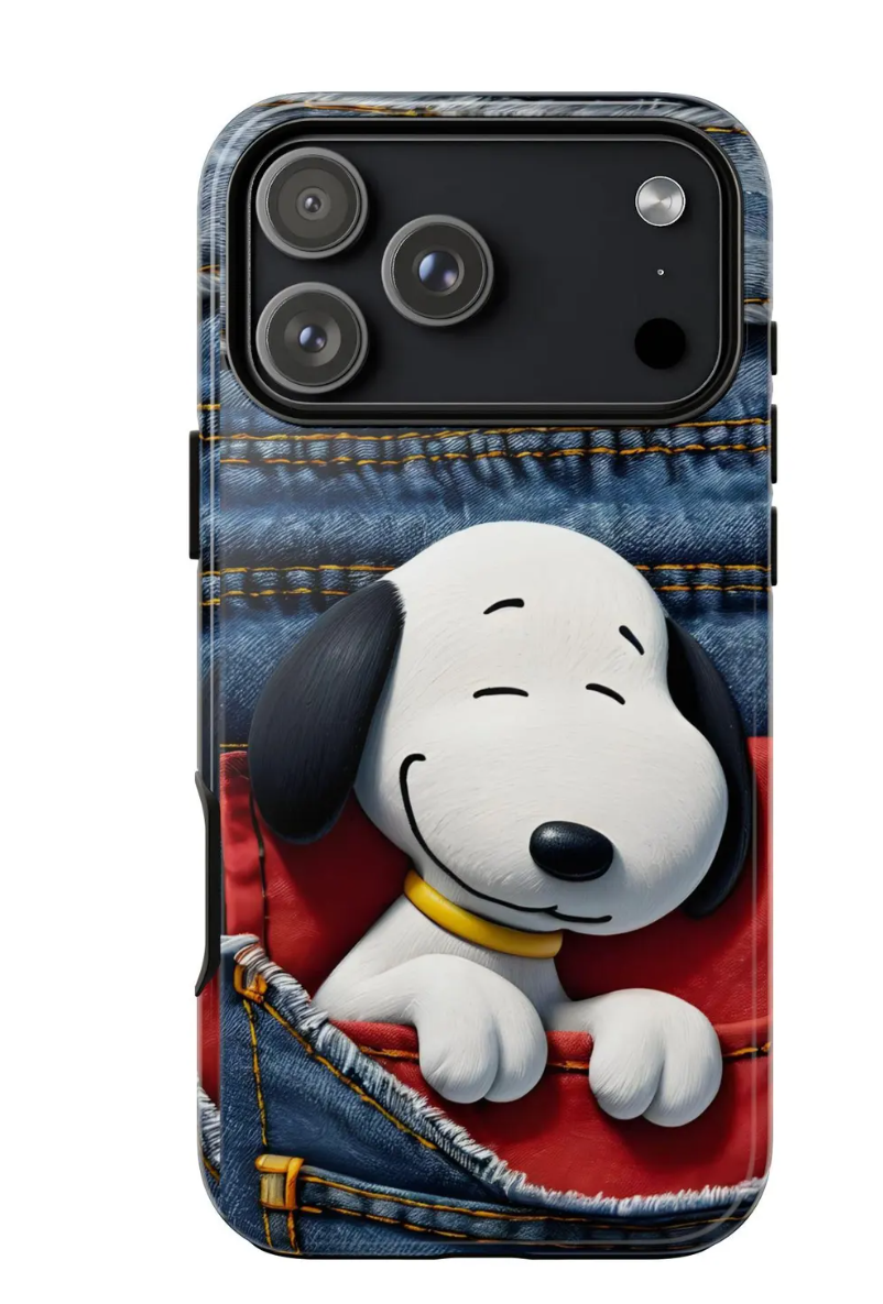 Cute Snoopy Case Phone, Snoopy Retro Cartoon Phone Case