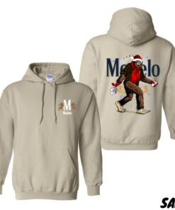 Modelo Christmas Bigfoot 2 Sided Hoodie, Modelo Christmas Bigfoot Hoodie Full Color For Men And Women, Christmas Gifts Funny Beer Trendy Hoodie, Team BDK Hoodie