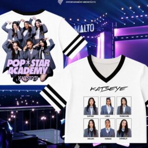 Fans KATSEYE Crop Jersey Shirt, Pop Star Academy Concert Outfit