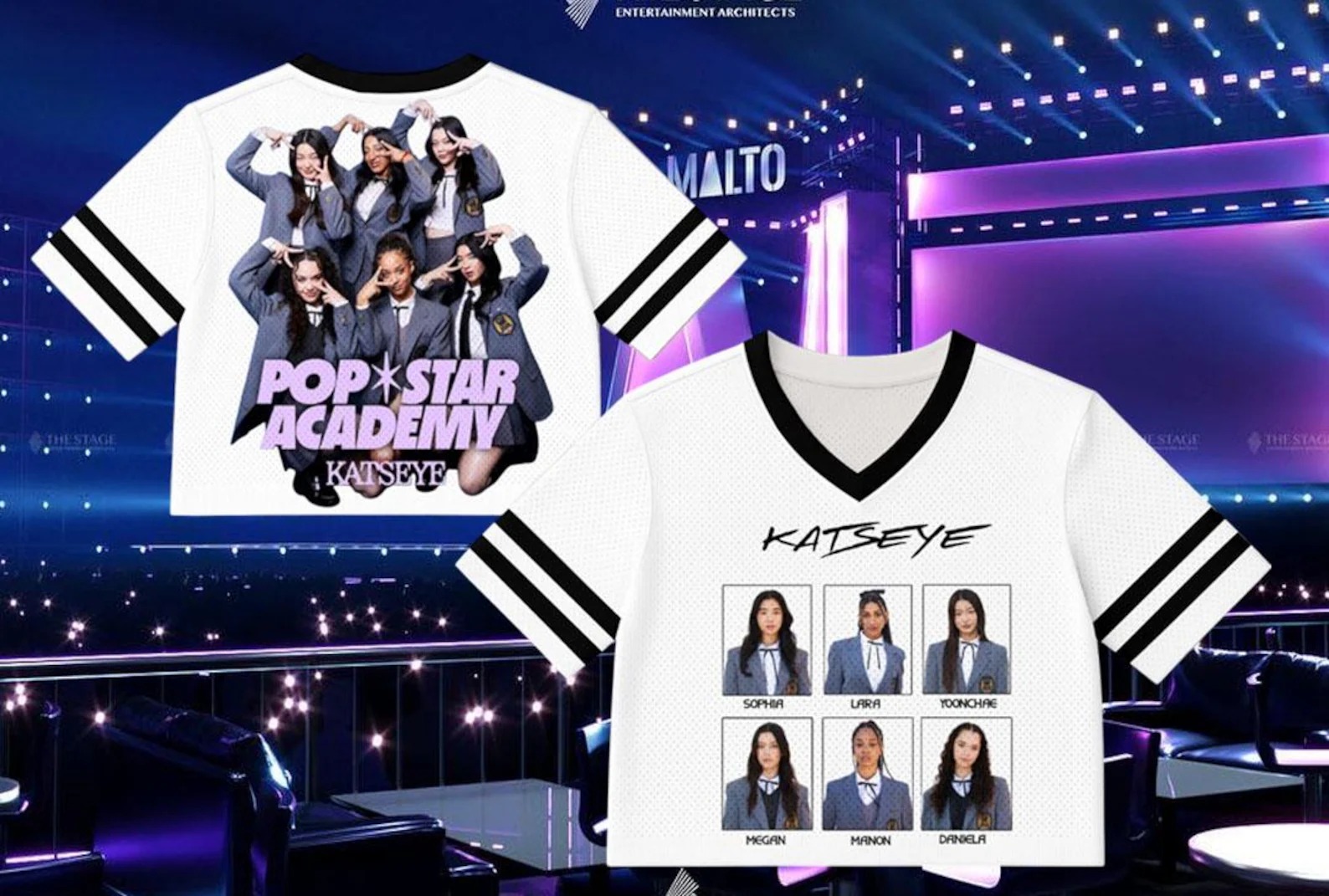 Fans KATSEYE Crop Jersey Shirt, Pop Star Academy Concert Outfit