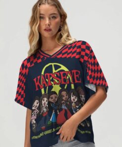 Alternative view of Katseye Chibi Beautiful Tour Mixed Mesh Jersey