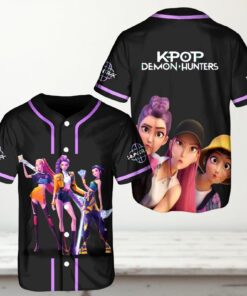 Kpop Demon Hunter Baseball Jersey, Jinu Kpop Huntrix 3D Unisex T-Shirt