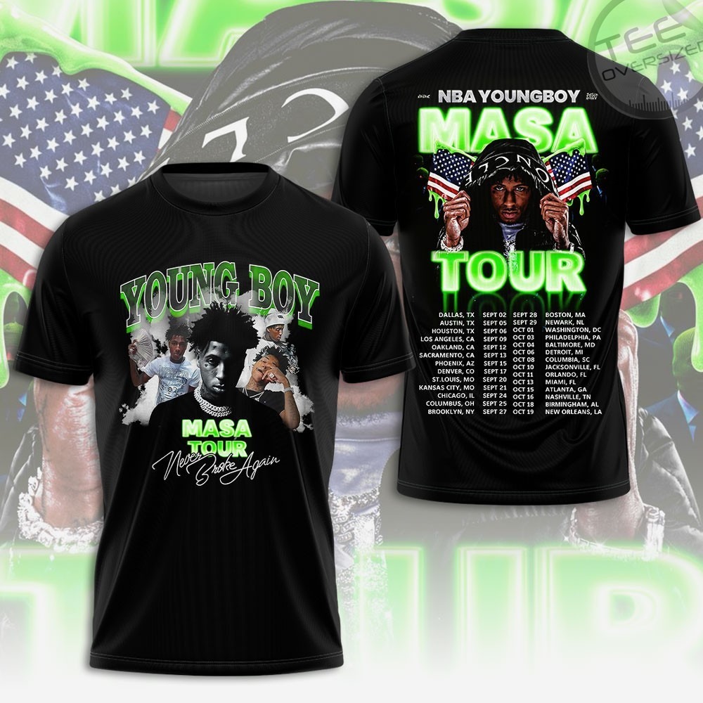 RARE 2025! YoungBoy Never Broke Again 3D T-shirt