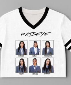 Alternative view of Fans KATSEYE Crop Jersey Shirt, Pop Star Academy Concert Outfit