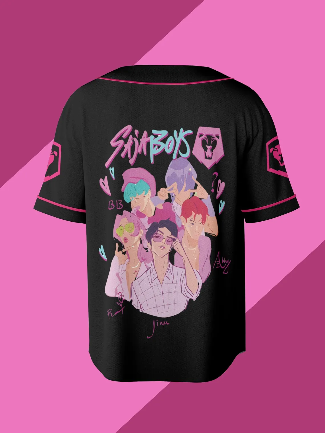 Kpop Demon Hunter Saja Boys Jersey, Kpop Saja Boys Demon Hunters Baseball Shirt - Image 3