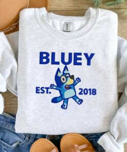Bluey Embroidered Kid And Adult Sweatshirt