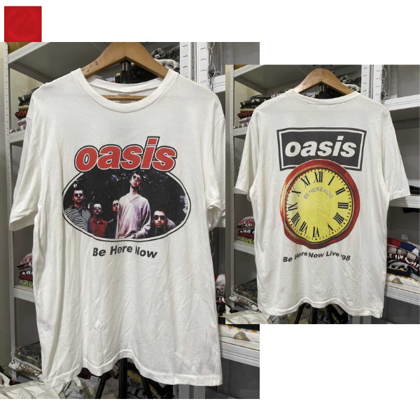 Vintage Oasis Europe Tour "Be Here Now" Live 1998 – Rare Band T-Shirt