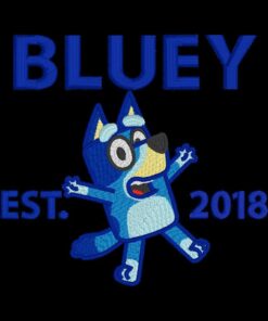 Alternative view of Bluey Embroidered Kid And Adult Sweatshirt