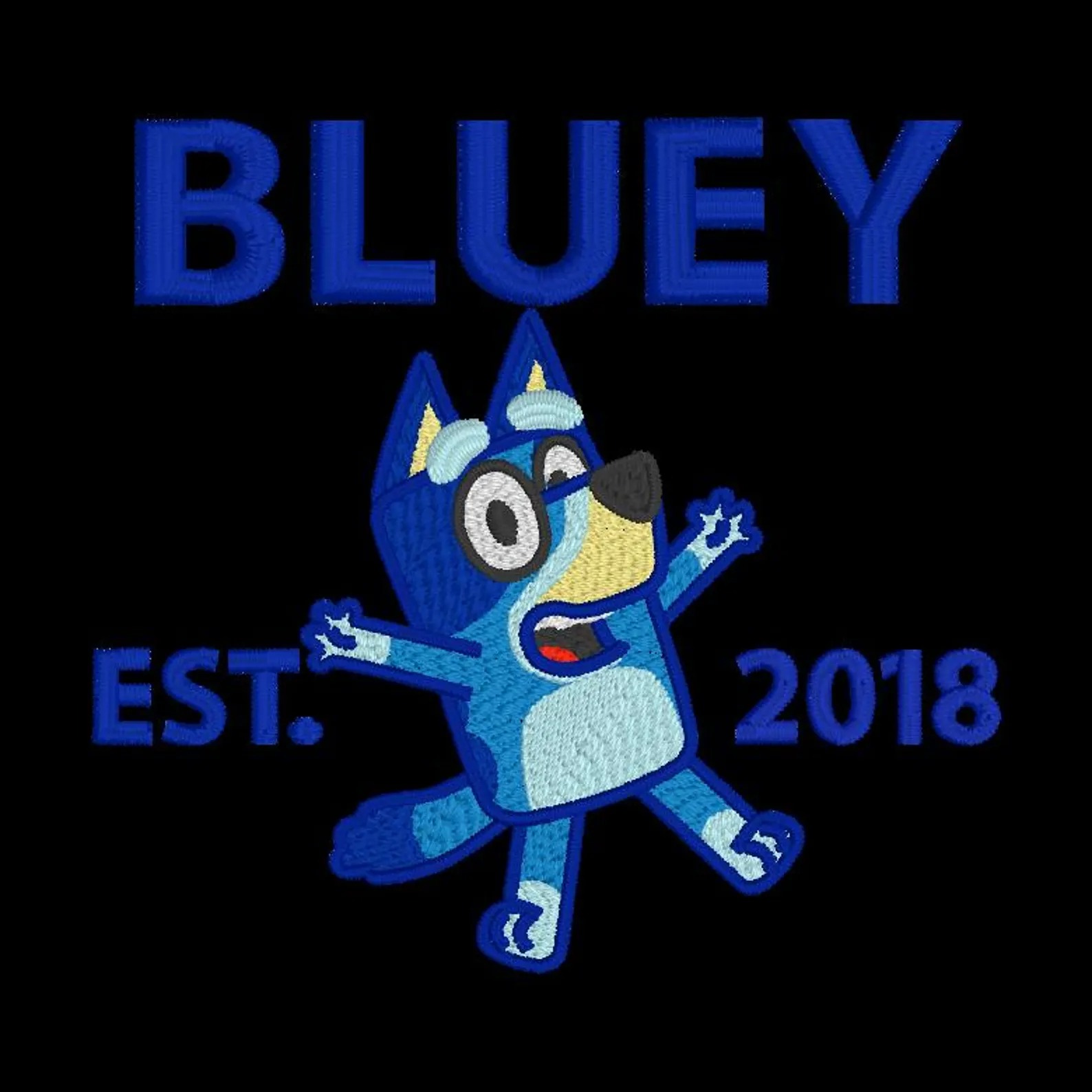 Bluey Embroidered Kid And Adult Sweatshirt - Image 2