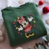 Embroidered Minnie Mouse Christmas Sweatshirt, Disney Holiday Embroidered Crewneck, Disney Family Christmas Shirts