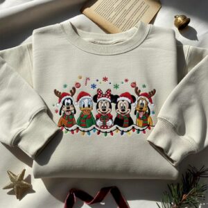 Disney Christmas Embroidered Sweatshirt, Mickey’s Very Merry Christmas Embroidered