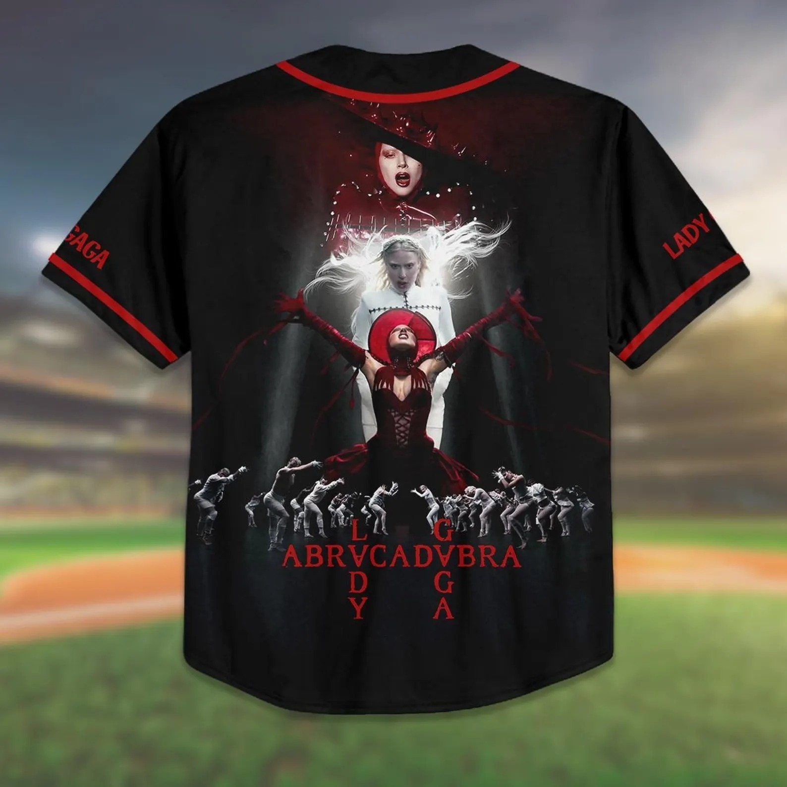 Lady Gaga The Mayhem Ball Baseball Jersey, 2025 Tour Concert Vintage Baseball Jersey - Image 4