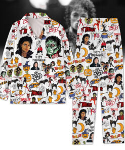 Michael Jackson Thriller Happy Halloween Pajamas Set