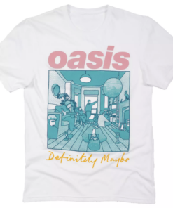 Alternative view of Oasis T Shirt Definitely Maybe Illustration Colour Reunion Tour New
