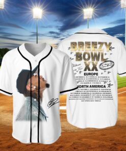 Chris Brown Tour 2025 Shirt, Breezyy Bowl XX Jersey, Unisex Graphic Shirt