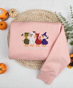 Alternative view of Funny Halloween Goose Embroidered Shirt, Spooky Goose Embroidered Halloween Shirt