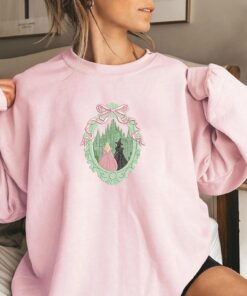 Alternative view of Wicked Embroidered Sweatshirt, Elphaba Glinda Defy Gravity, Wizard of Oz Movie Fan Shirt, Wicked Changed For Good Shirt