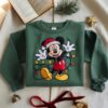Embroidered Mickey Mouse Christmas Sweatshirt, Disney Holiday Embroidered Crewneck, Disney Family Christmas Shirts