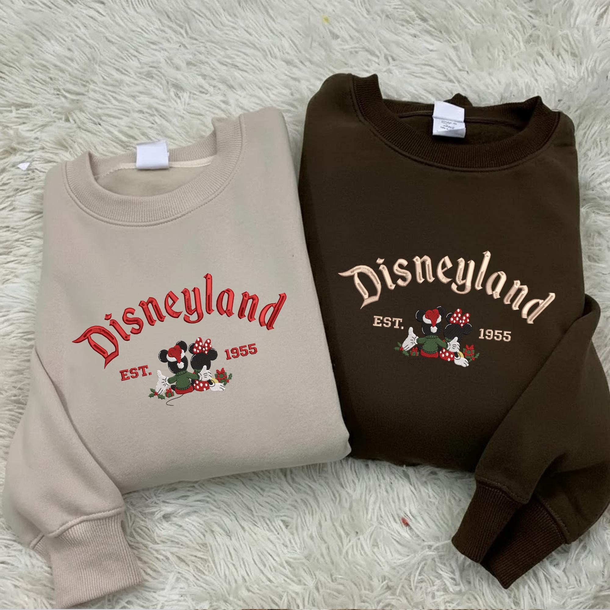 Mickey Mouse And Friends Embroidered Crewneck, Magical Land Embroidered Christmas Sweatshirt, Disney Christmas Embroidered Shirt - Image 3