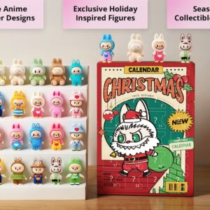 Colorful Cute Labubu Style Inspired 3D Advent Calendar 2025 Set, Christmas 2025 Gift, Special Gift For Kid