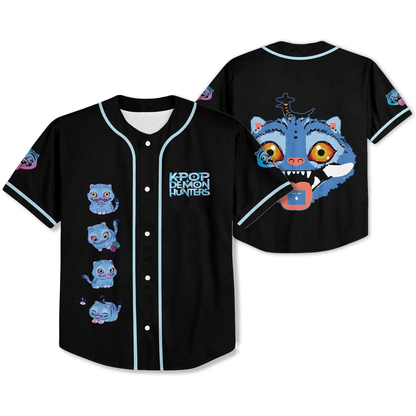 Saja Boys Baseball Jersey, Kpop Demon Hunter Villain Jersey, Kpop Demon Hunters Tiger, Demon Hunter Tiger fan Gift
