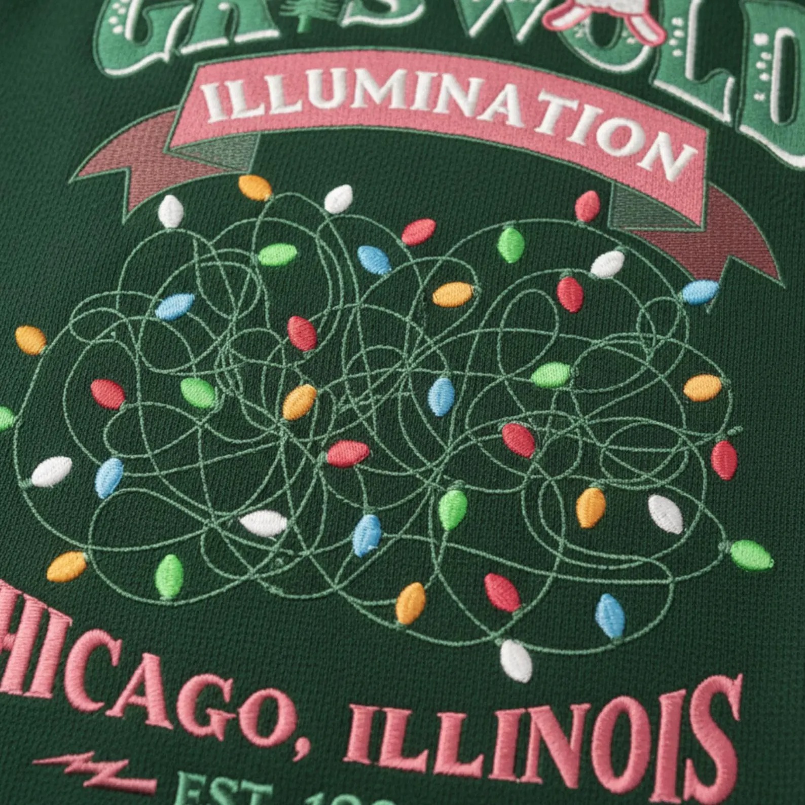 Embroidered Griswold Christmas Sweatshirt, Griswold Illumination Sweater, Funny Christmas Shirt - Image 3