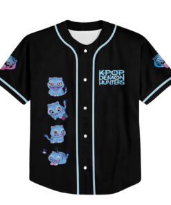 Alternative view of Saja Boys Baseball Jersey, Kpop Demon Hunter Villain Jersey, Kpop Demon Hunters Tiger, Demon Hunter Tiger fan Gift