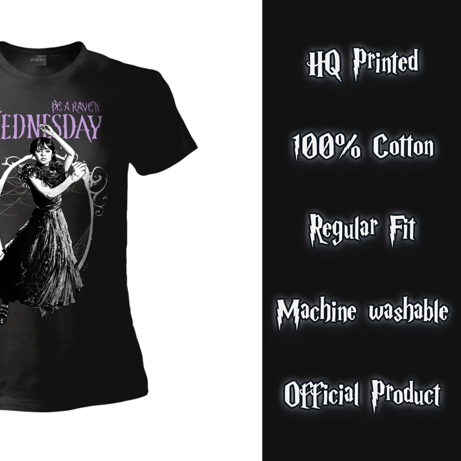 Wednesday Be a Raven 3D T-Shirt Wednesday Family Addams - Image 5