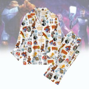Custom Color The Fantastic Four First Steps Pajamas Set, Disney Fantastic 4 Women Pajamas, Marvel Studio Superhero Pajamas