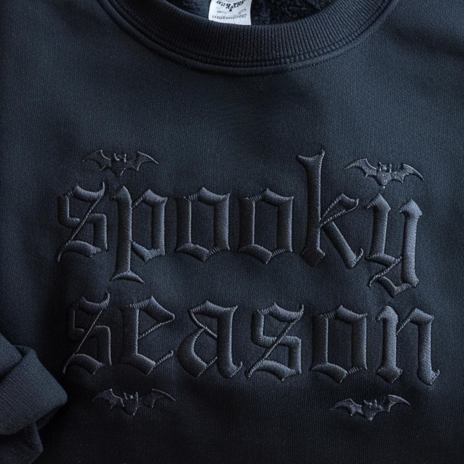 Halloween Spooky Season Sweatshirt, Sarcasm shirt Funny Gift For Friend Dark Humor Gothic Style Bat Tee - Image 2