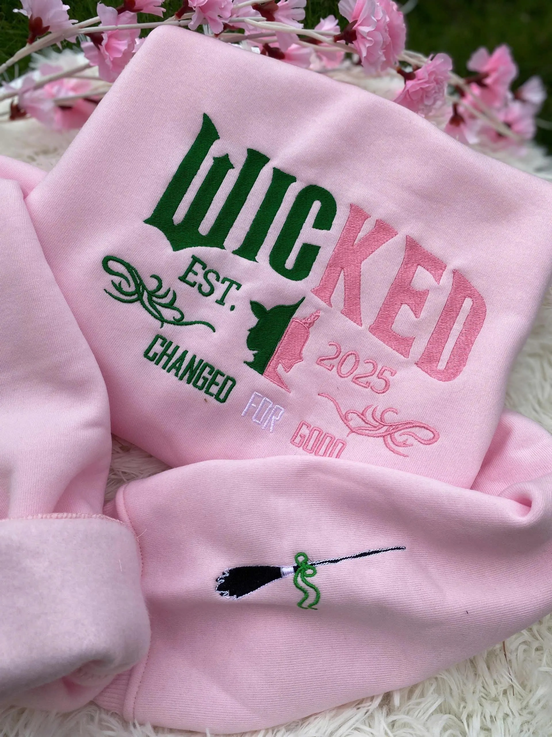 Wicked Glittery Embroidery Sweatshirt, Together we're unlimited shirt - Image 4