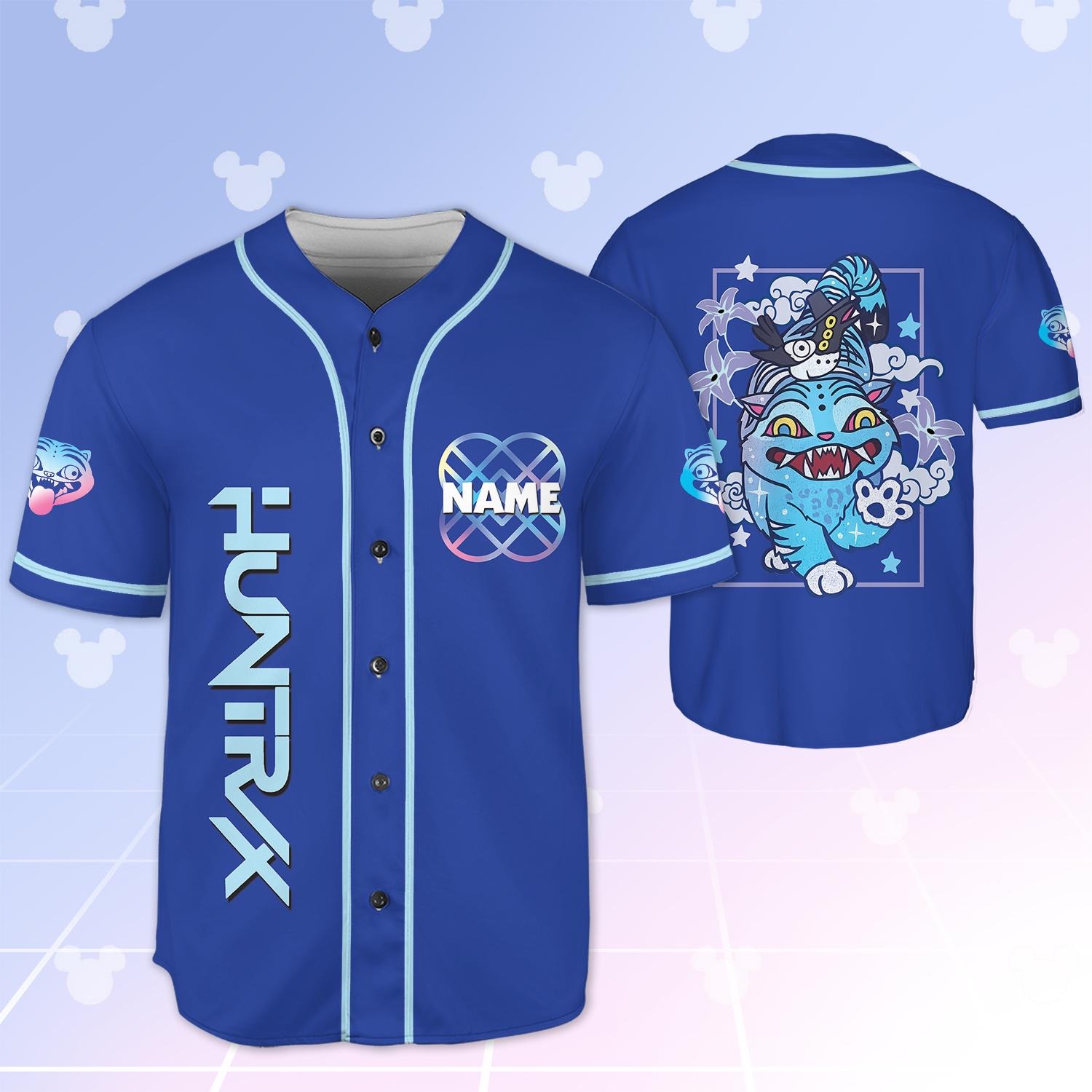 Custom Demon Hunter Tiger Baseball Jersey, Huntrix Hunter Kpop Shirt, Custom Kpop Baseball Shirt - Image 4