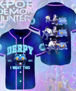 Kpop Derpy The Tiger Baseball Jersey, Demon Hunters Tiger Baseball Shirt, Kpop Demon Merch