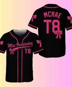 Alternative view of Tate Mcrae T8 Baseball Jersey, Tate Concert Clothes, T8 Mcrae Jersey, Tate Mcrae Tshirt, T8 Shirt, T8 Hoodie, Tate Mcrae Jersey