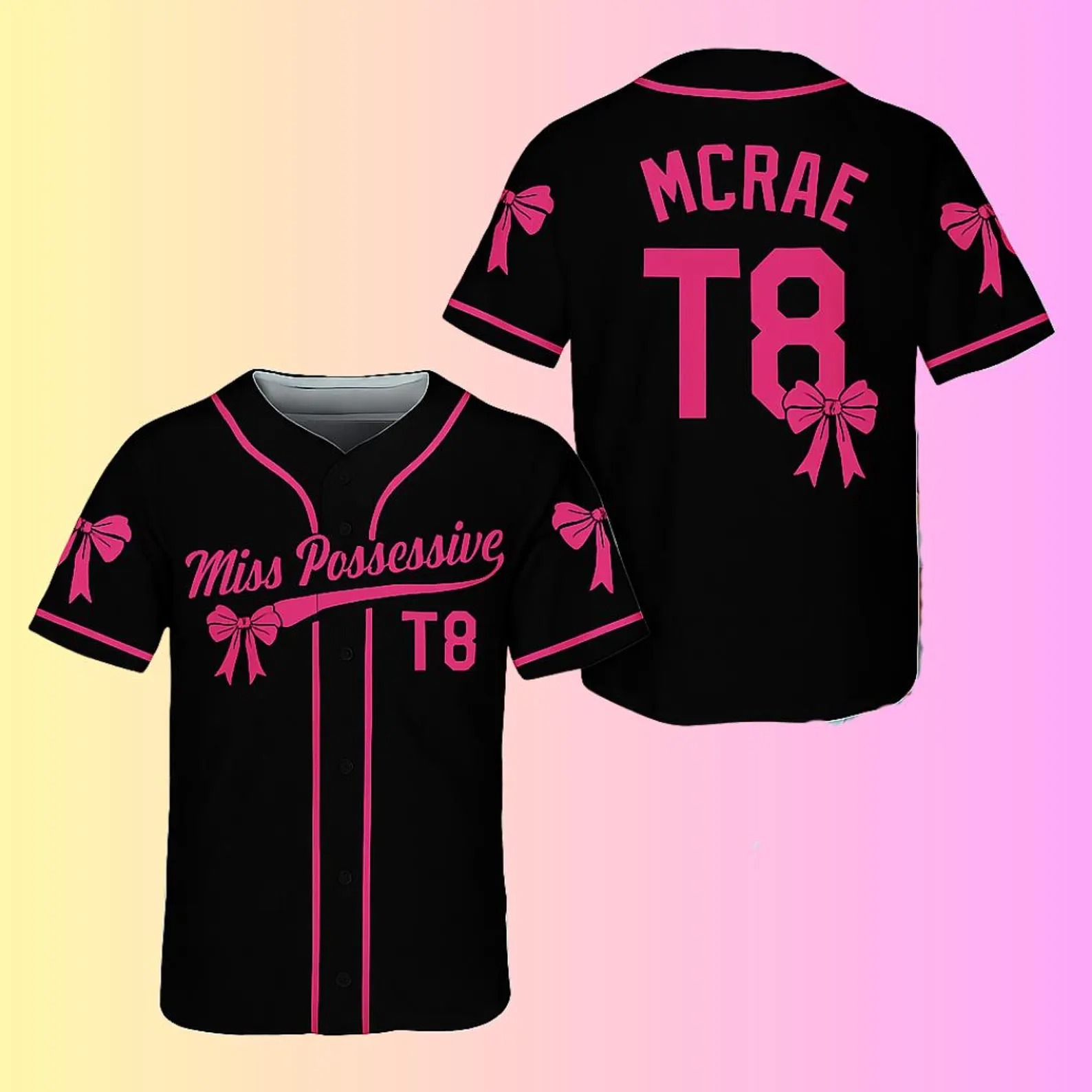 Tate Mcrae T8 Baseball Jersey, Tate Concert Clothes, T8 Mcrae Jersey, Tate Mcrae Tshirt, T8 Shirt, T8 Hoodie, Tate Mcrae Jersey - Image 2