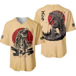 Godzilla Baseball Jersey | King of the Monsters Shirt | Kaiju Streetwear
