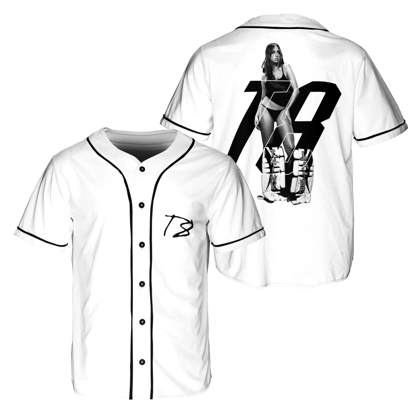 Custom Color Tate Mcrae T8 Baseball Jersey, Concert Outfit - Image 2