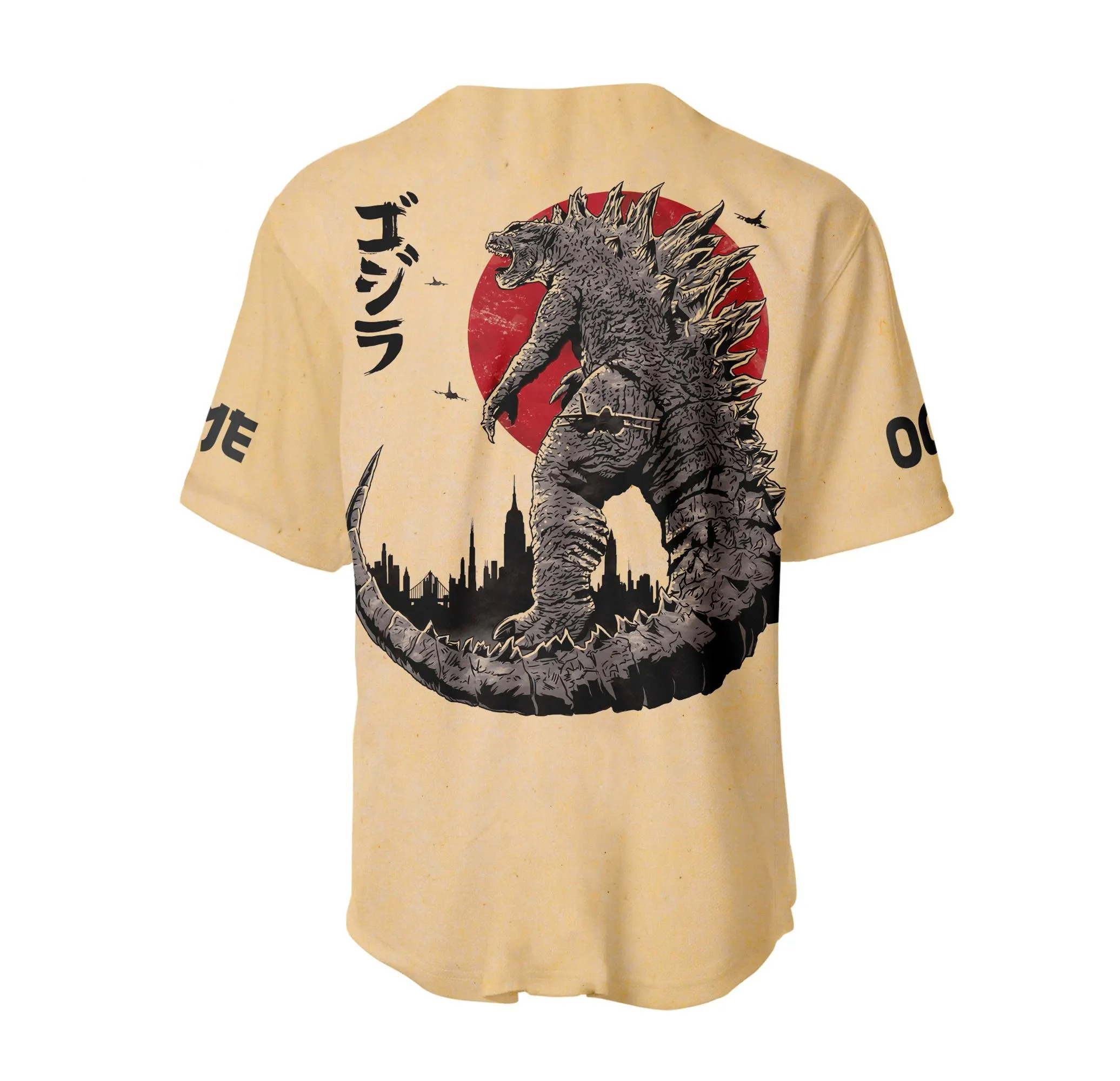 Godzilla Baseball Jersey | King of the Monsters Shirt | Kaiju Streetwear - Image 3