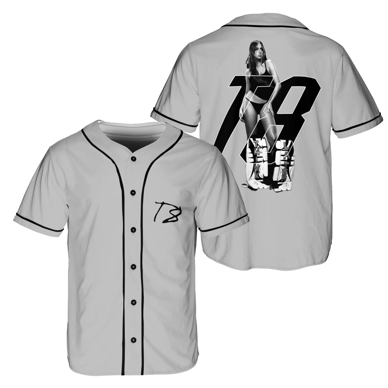 Custom Color Tate Mcrae T8 Baseball Jersey, Concert Outfit - Image 4
