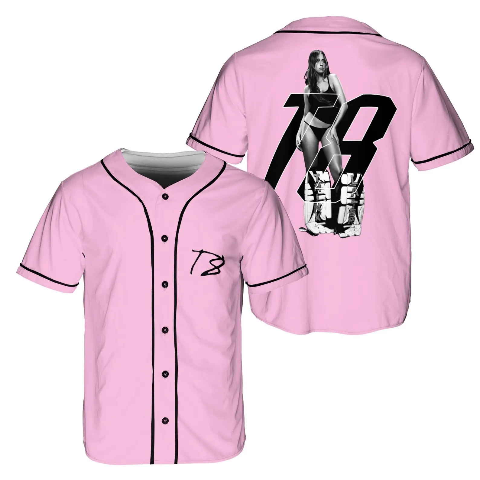 Custom Color Tate Mcrae T8 Baseball Jersey, Concert Outfit - Image 5