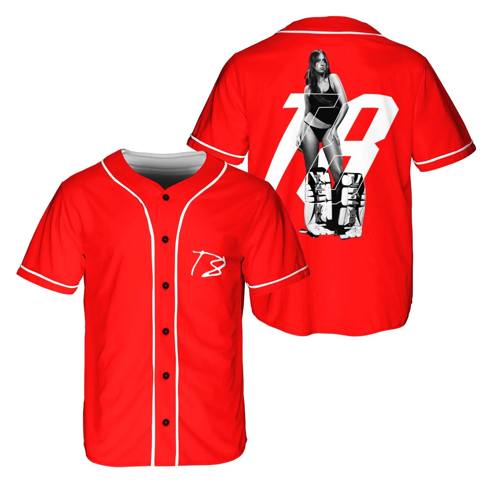 Custom Color Tate Mcrae T8 Baseball Jersey, Concert Outfit - Image 6