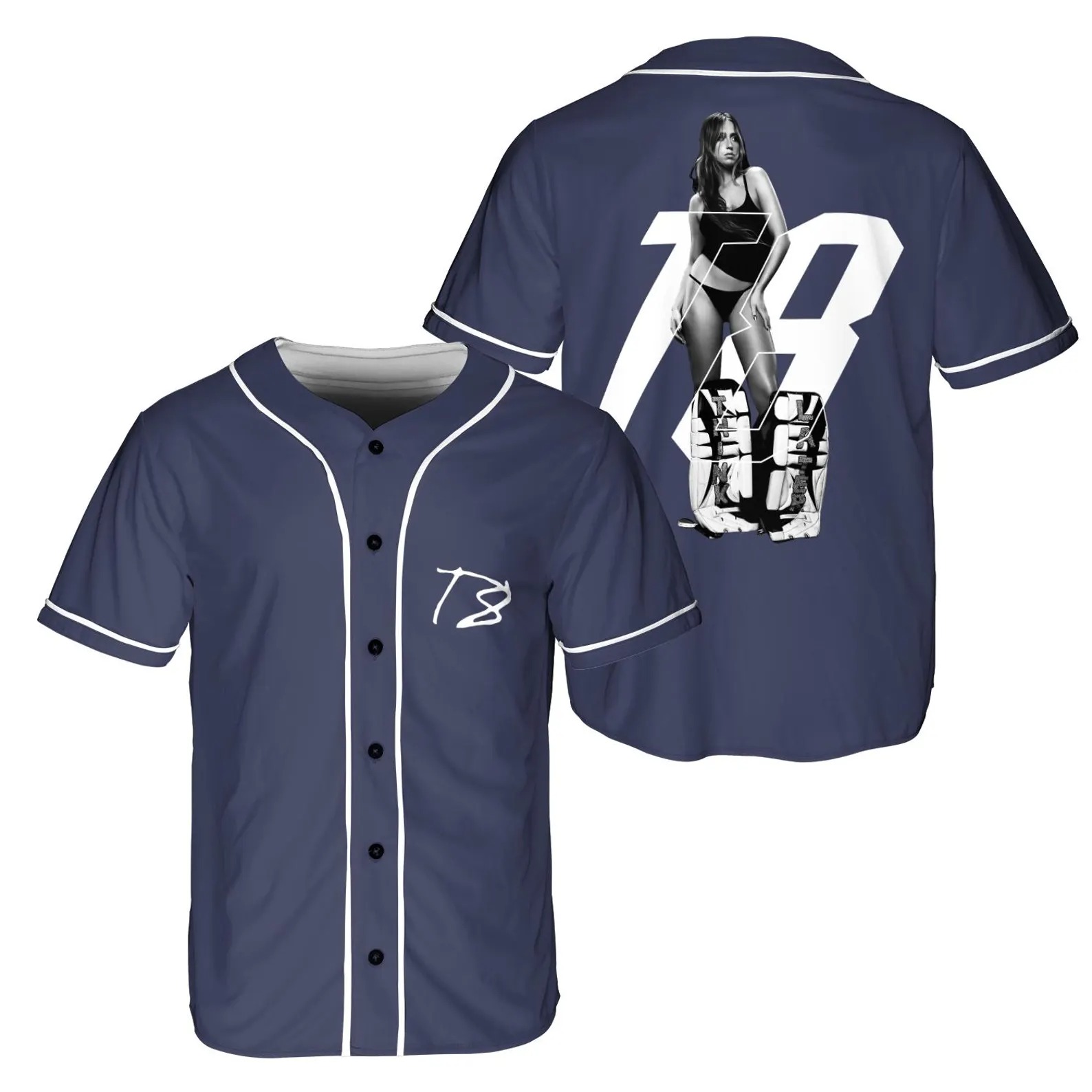 Custom Color Tate Mcrae T8 Baseball Jersey, Concert Outfit - Image 7